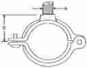 721-110 Globe Pipe Hanger 100 Split Ring 1 In Malleable Iron
