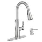 87794srs Moen New Nellis Sprayer Kitchen Faucet With Reflex 026508279601