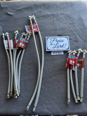 Ace 082901026938 10 -ace Faucet Supply Line 3/8 Inch Bc X Comp Stainless Steel Braided