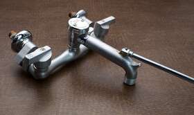 American Standard 7837.032 Vintage Wall Mount Service Sink Faucet With Top Brace