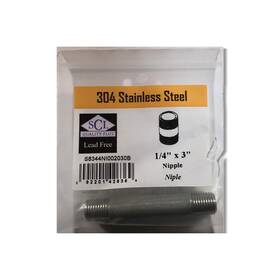 Anvil International 4632100240 Ace 1/4 Inch Mpt Stainless Steel 3 L Nipple