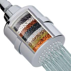Al-1107 Aqualutio Shower Head Filter Set One Hand-tightened Connection 15 Stage High Pressure