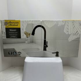 As America Inc 9319300.243 American Standard Maven One Handle Matte Black Pull-down Kitchen Faucet