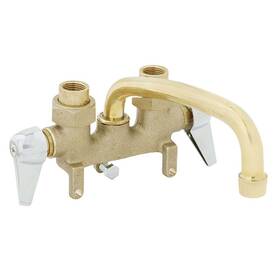 B&k 125-001 B&k Rough Brass With Chrome Handles Traditional Laundry Tray Faucet