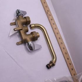 B & K 238178 B&k 2-handle Laundry Faucet Rough Brass
