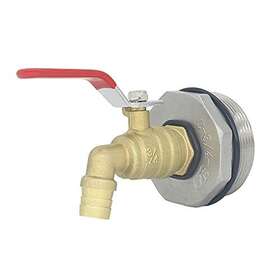 Bandelt 719022685941 2 Inch Water Drum Faucet Spigot 3/4 Brass Barrel For Plastic Steel 55 Gal