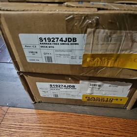 Bradley S19274jdb Barrier Free Swing Down Halo Laboratory Eyewash