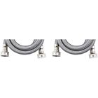 Brand Wms4-2pk Washing Stainless Connectors - Braided Machine Steel Brand Wms4-2pk Washing Stainless Connectors - Braided Machine Steel