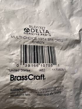 Sld1327 Brass Craft Service Parts Delta Compatible Pressure Balance Cartridge
