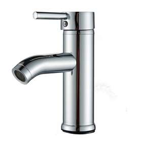 Bwe 630174377938 Chrome Single Handle Basin Sink Faucet Hole Lavatory Waterfall Mixer Tap