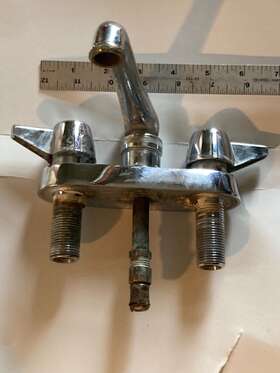 0084-h Central Preowned Brass 6in Deck Mounted Laundry Faucet - Chrome 0084-h Central Preowned Brass 6in Deck Mounted Laundry Faucet - Chrome