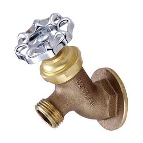 Central Brass 0575-1/2 Wall Mounted Lawn Faucet With Wheel Handle