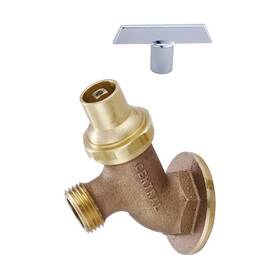 Central Brass 0576-3/4 Wall Mounted Lawn Faucet With Key Handle