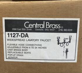Central Brass 127-da 1127-da Chrome Widespread Lavatory Faucet With Metal Pop Up Drain