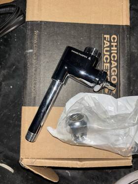 Chicago 613-001kcp Add-on Faucet Less Spout