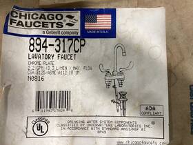 894-317cp Chicago Faucet 4 Inch Cc Wrist Blade Lav 894-317cp Chicago Faucet 4 Inch Cc Wrist Blade Lav
