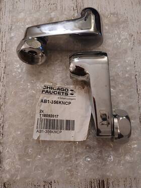 Ab1-356kncp Chicago Faucets Supply Arm Chrome Finish Set Of 2