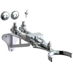 Chicago Faucet 745-voabcp Knee Actuated Pedal Box Brass 1/2 Fnpt