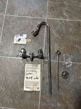 752-cp Chicago Faucet Exposed Two Handle Shower Fitting Polished Chrome Wall 752-cp Chicago Faucet Exposed Two Handle Shower Fitting Polished Chrome Wall