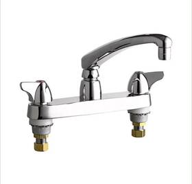 Chicago Faucets 1100-e35abcp 1100-abcp Chrome Kitchen Faucet New In Box - Free U.s. Shipping