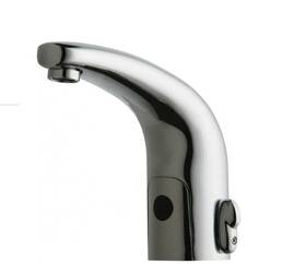 Chicago Faucets 116.111.ab.1 Hytronic Deck Mount Touch Free Bathroom Faucet
