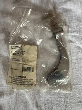317-coldjkcp Chicago Faucets 4 Inch Blade Handle Cold Chrome Plate 317-coldjkcp Chicago Faucets 4 Inch Blade Handle Cold Chrome Plate