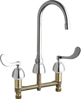 786-e2805-5abcp Chicago Faucets 1/2 Inch Polished Chrome Widespread Faucet 786-e2805-5abcp Chicago Faucets 1/2 Inch Polished Chrome Widespread Faucet