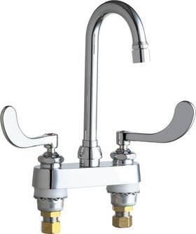 895-317e2805-5abcp Chicago Faucets 1/2 Inch Brass Two Handle Centerset Faucet