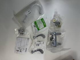 895-317e35abcp Chicago Faucets Gooseneck Faucet Wristblade Handles Chrome