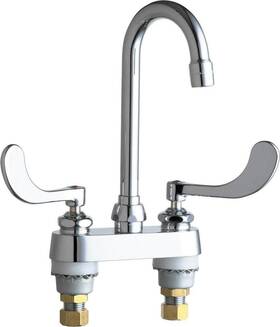 895-317e35xkabcp Chicago Faucets 1/2 Inch Chrome Bar Faucet Two Handle Centerset