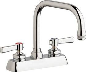 Chicago Faucets W4d-db6ae1-369abcp 4 Inch Workboard Faucet Lever Set Chrome Finish