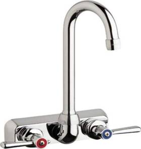 W4w-gn1ae35-369ab Chicago Faucets Wall Mount Workboard 4 Inch Faucet 3-1/2 Goosene W4w-gn1ae35-369ab Chicago Faucets Wall Mount Workboard 4 Inch Faucet 3-1/2 Goosene
