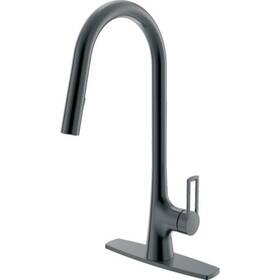 192-8110 Compass 1-hdl Pulldown Kitchen Faucet Black Stainless 192-8110 Compass 1-hdl Pulldown Kitchen Faucet Black Stainless