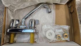 2133 Delta Chrome Classic Centerset Laundry Faucet Two Handle Nib