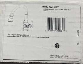 9190-cz-dst Delta Broderick Pull-down Kitchen Faucet In Champagne Bronze 9190-cz-dst Delta Broderick Pull-down Kitchen Faucet In Champagne Bronze