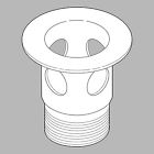 Del-rp23060bn - Delta Drain Lavatory Flange Rp23060bn