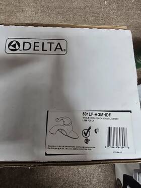 Delta Faucet 501lf-hgmhdf Single Handle Commercial Bathroom No Drain In Chrome