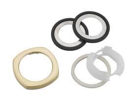 Delta Rp100369czpr Handle Escutcheon - Widespread Bath In Lumicoat Champagne Bronze