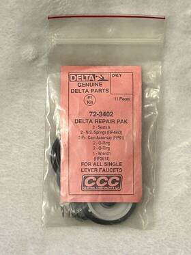 Delta Rp3615 Genuine Repair Parts Kit Rp3614 For All Single Lever Faucets