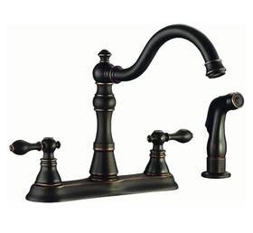 Design House 525204 Dunhill Collection 2-handle Kitchen Faucet In Black / Gold By Nob
