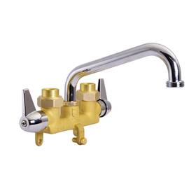 Design House 558049 Ashland 4 Gpm Deck Mounted Double Handle - Chrome