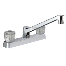 Dura Faucet Df-pk600a-cp Rv Kitchen Sink With Crystal Acrylic Knobs