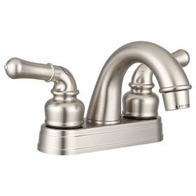 Dura Faucet Df-pl620c-sn Rv Bathroom Sink Smooth Turning 2-lever