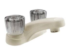 Dura Faucet Dfpl700sbq Df-pl700s-bq Rv Bathroom With Smoked Acrylic Knobs Bisque