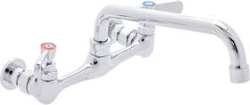 Durasteel F-ha-808s-28 Kitchen Sink No Lead Faucet 8 Inch Center Wall Commercial Swivel Spout