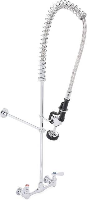 Durasteel F-zha-8s-28 Commercial Kitchen Sink Pre-rinse Faucet 38 Inch Height 8 Center