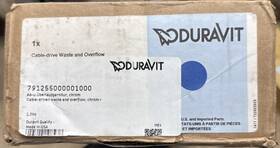 Duravit 791255000001000 Duravitduravit Cable-driven Waste And Overflow Architec Chrome