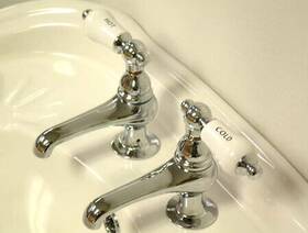 Elements Of Design Es3201pl Double Handle Lavatory Basin Tap - Chrome