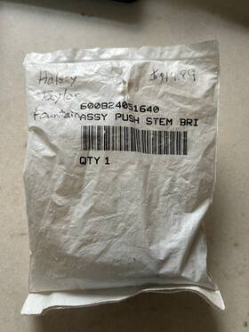 Elkay 094902299655 New 600824051640 Chrome Plated Push Button Stem Assembly For Halsey Taylor