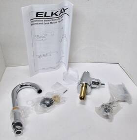 Elkay Lk535gn04l2 Single Hole/single Control Chrome Faucet With 4 Inch Gooseneck Spout